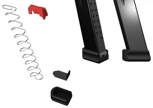 MAG EXTENSION POLYMER+2 BLACK (3x)