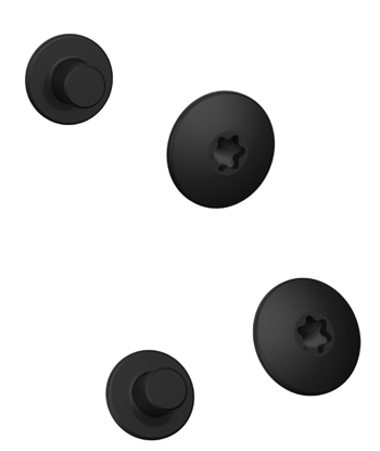 AT-GRIP SCREW KIT BLK MATTE (4x torx)